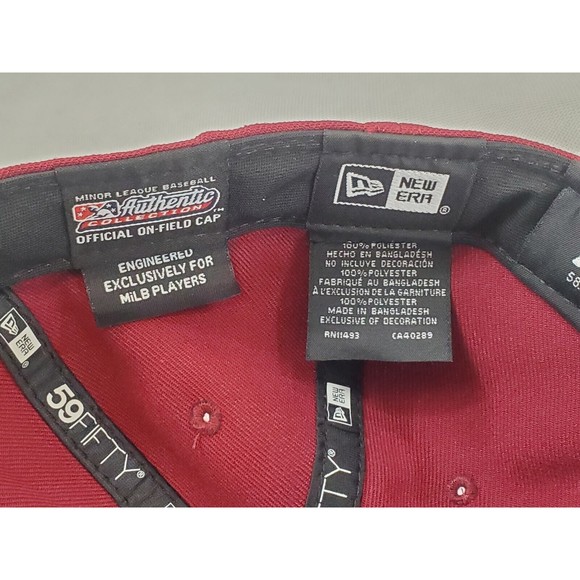 Sacramento River Cats New Era 59Fifty Fitted Hat Size 7 3/8 Red New! - Picture 11 of 12